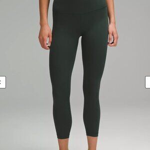 Lululemon Wunder Train High-Rise Tight 25" size 8 in Forest Green